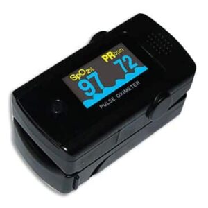 Lux Black Finger Pulse Oximeter
