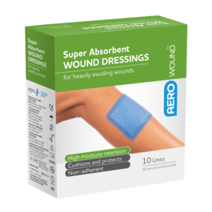 Super Absorbent Wound Dressing 10 x 10cm Box/10